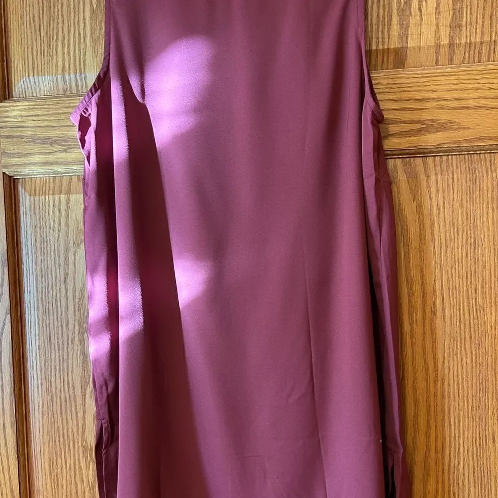 NWOT maroon 14 W tank top Jessica London side slit - Picture 3 of 7